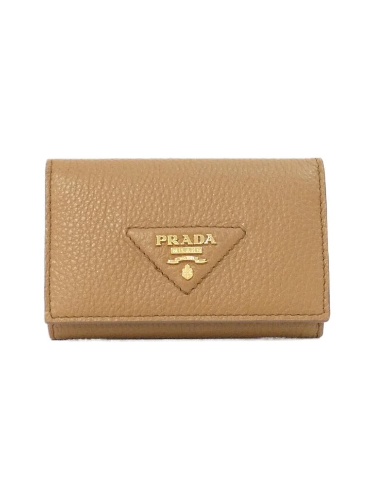 Prada Card Case Card Holders Brown
